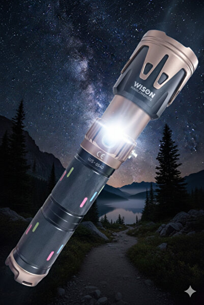 Forestia Profesyonel El Feneri Ateş Yakıcı Özellikli 50W 5000 Lümen 19200 mAh...