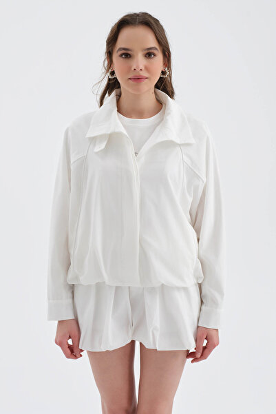 tw3 Women's Bat Sleeve Lined Design Jacket