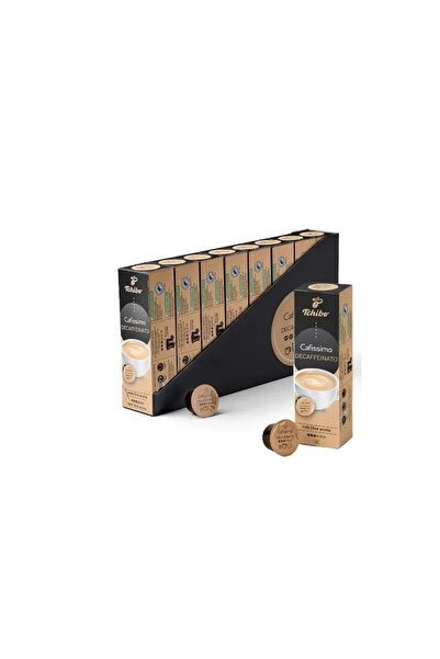 Tchibo Box of 10 Cafissimo Caffe Crema Decaffeinated coffee capsules, 8 pcs/set
