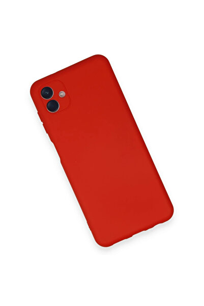 Epilons حافظة جالاكسي A04 نانو من الداخل مخمل سيليكون - أحمر