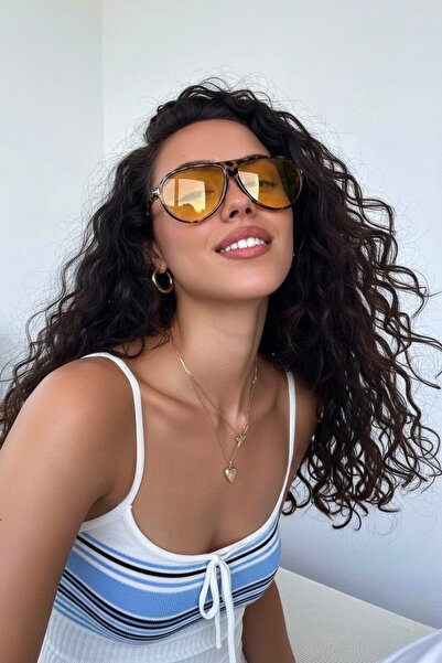 Roger Bacon Tortoise Orange Leopard Women's Sunglasses