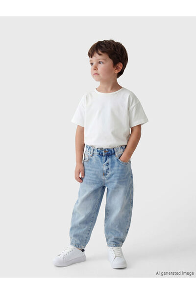 LC Waikiki Indigo široki džins pantaloni za dečake