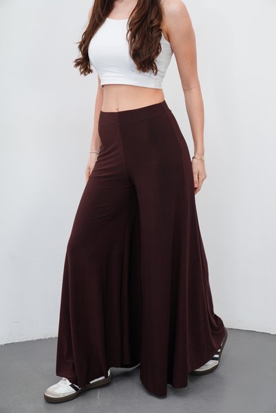 penyebizden Maxi Tunic & Pants Set-Brown