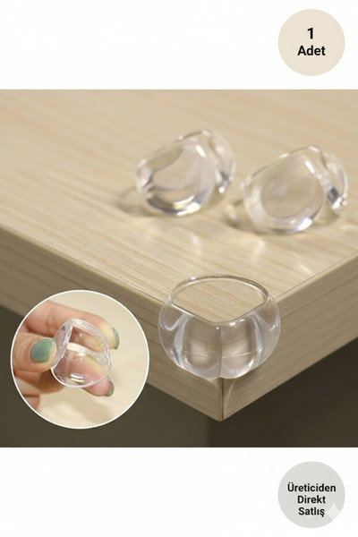 İdeal Baby 1 Adet Bebek Çocuk Masa Kenar Köşe Koruyucu Dairesel Köşe Koruyucu...