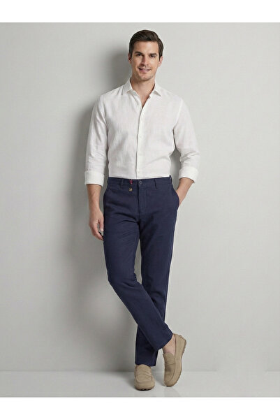 dcn giyim 1985 Men's Side Pocket Linen Trousers-2081P