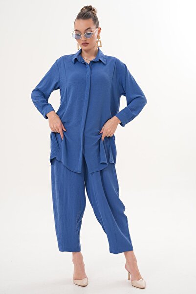 ŞİMAL Women's Cimalli Trousers and Tunics Ayrobin Set 260186 -