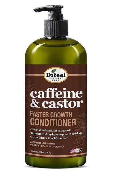 Difeel Caffeine & Castor Saç Uzamasını Destekleyen Saç Kremi 1LT