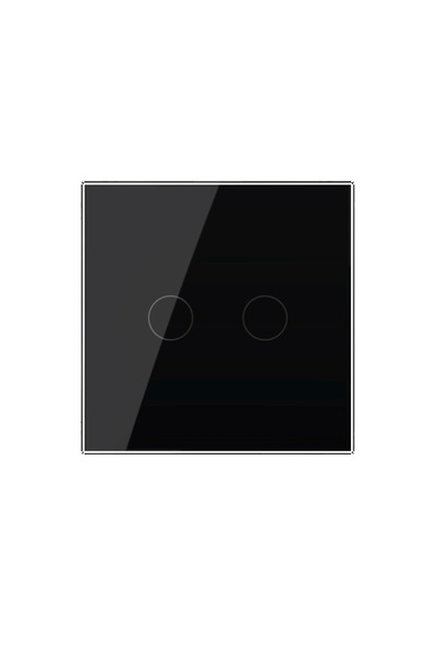 COBI SMART® Intrerupator tactil dublu, panou acrilic negru, 100–240V, 10A -