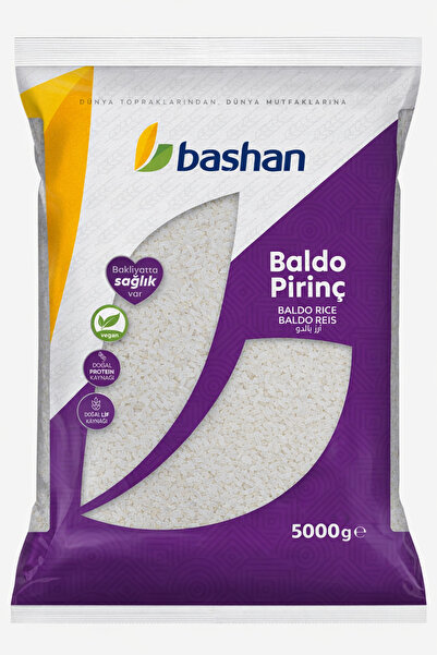 Başhan Bashan Baldo Pirinç 5 Kg – İri Taneli, Tane Tane Pilavlık Pirinç