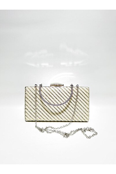 womenacs Color Pearl Cross Stone Evening Dress Clutch Portfolio Handheld Nigh...