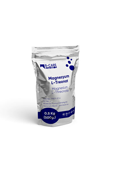 B-CARE NUTRITION Magnezyum L-Treonat (Magnesium L-Threonate) Toz Hammadde Yük...