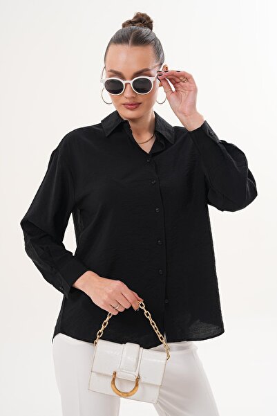 ŞİMAL Women's Long Sleeve Modal Shirt 260168