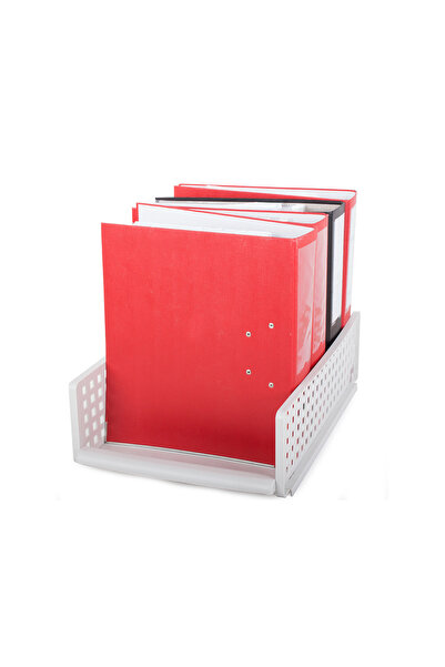 zola Foldable white plastic desk organizer for documents, 44x30x13 cm