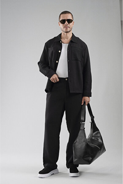 Butik Trend Biz Regular Fit Men's Shirt and Pants Set