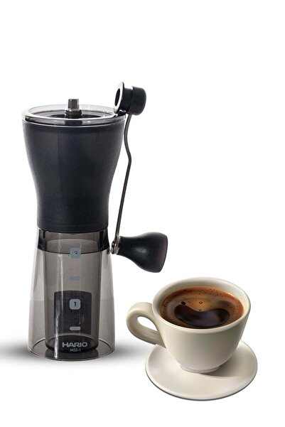 Hario Portable Hand-Crank Coffee Bean Grinder – Compact Manual Grinder for Ho...