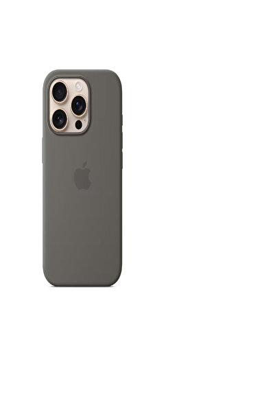Apple Husa telefon iPhone 16 Pro Silicone Case cu MagSafe - Stone Gray, MYYL3...