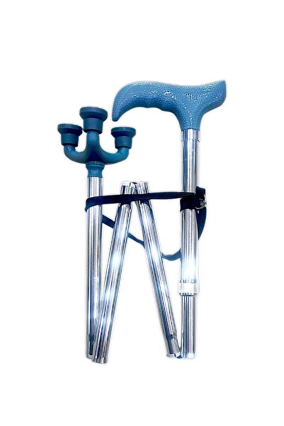 Other Multifunctional walking stick/crutch, trekking stick, telescopic foldin...