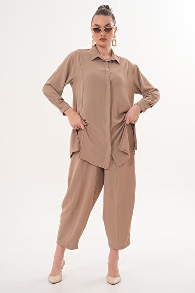 ŞİMAL Women's Cimalli Trousers and Tunics Ayrobin Set 260186 -