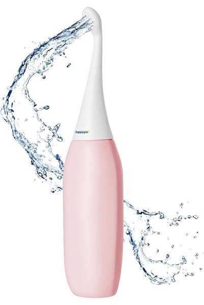 Dotail Интимен иригатор HappyPo, 300 мл, пластмаса, бледо розов, преносим