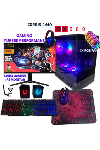 COMLOJI Gi Core-2 RX580 8GB + i5-4570 16GB RAM 256GB SSD GamingESP