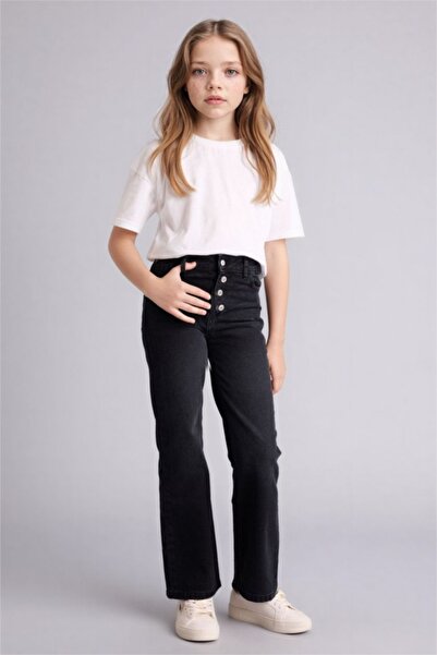 DeFacto Wide Leg Jean Trousers for Girls G9585A826Sp