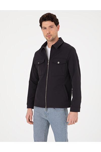 Pierre Cardin Black Regular Fit Zippered Jacket 50311894-Vr046