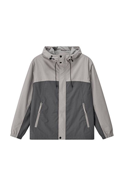 Giordano جاكيت رجالي بأكمام طويلة وسحاب عادي