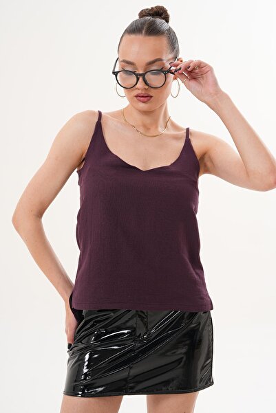 ŞİMAL Women's Rope Strap Muslin Blouse 260001 -