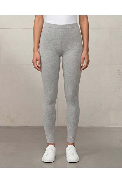 REDTAG Women Grey Long Length Leggings