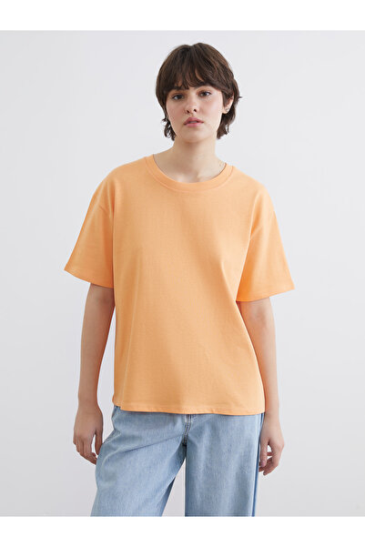 LC Waikiki طاقم الرقبة تي شيرت المرأة