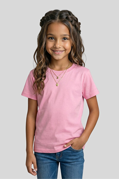 Windy Island Tricou pentru fete, cu gât crew, cu mânecă scurtă, 100% bumbac