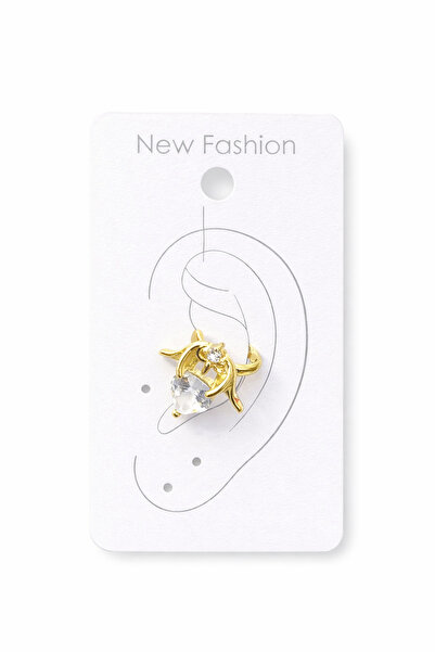 Vipfoni Large Zircon Stone Studded Cartilage Steel Earrings