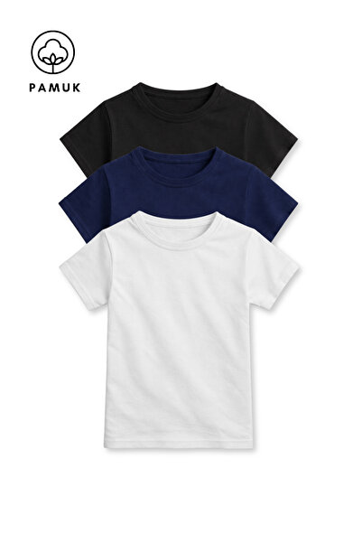 HK HOPKİDS Σετ 3 τεμαχίων για κορίτσια και αγόρια, καθημερινό απλό καλοκαιριν...