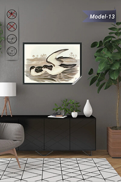 Akıllı Kağıt Statik Tutunma Özellikli Tablo - Poster Hayvan (Model-13)