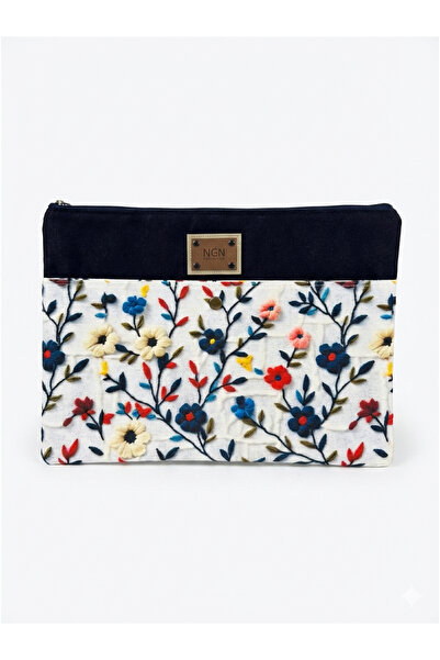 ngn collection Floral Pattern 13-14 Inch Laptop Sleeve, Handmade 14'' Macbook...