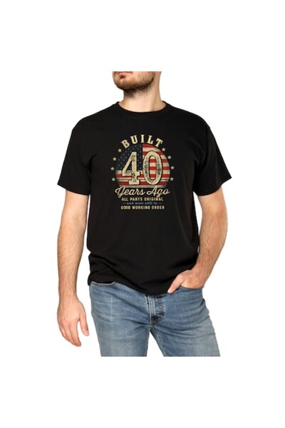 OEM Tricou personalizat pentru bărbați cu tematică de 40 de ani