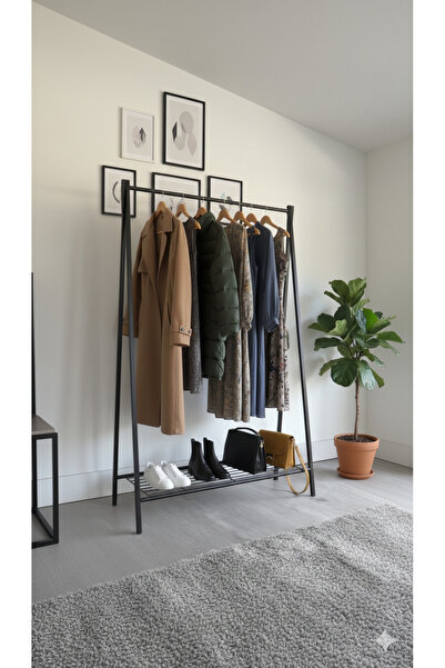 Minimal Home MinimalHome Konfeksiyon askısı/ raflı ayaklı askılık/ Portmanto ...