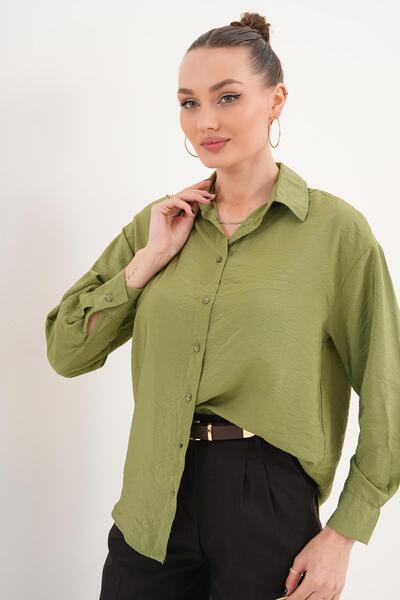 ŞİMAL Дамска блуза с дълъг ръкав от модал 260168 -