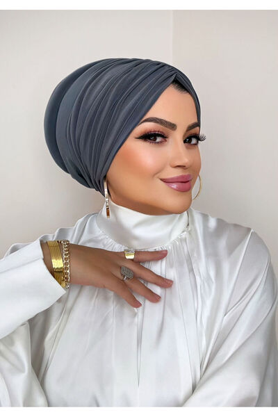 Moda Nurhan Antrasit Dolgulu Drapeli Bone