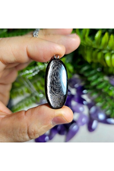 Singincraft Hypersthene Natural Stone Necklace -1- Handmade Design Products
