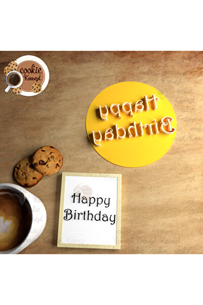 CookieKonsept عيد ميلاد سعيد # 8 |   ختم/شارة متوافقة مع الكوكيز والعجين والطين