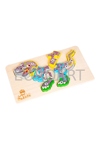 decotoys Puzzle lemn dino