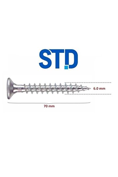Ada Ahşap Ada STD Sunta Vidası 6x70 (100 Adet)