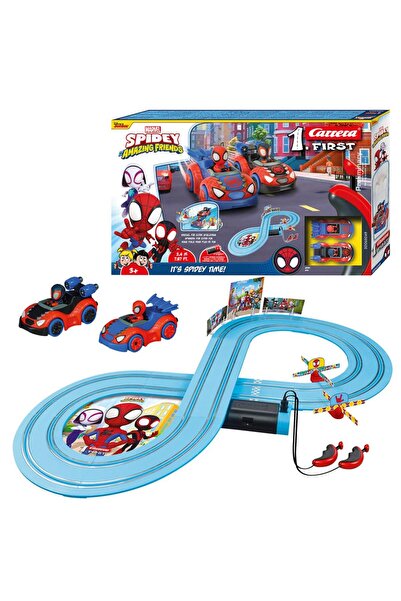 Carrera First Marvel Spidey and His Amazing Friends 2 Vehicle Race Track 2.4 ...