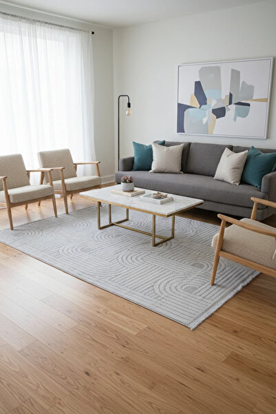 Zetahalı Zeta Halı Labirent Yumuşak Dokulu Modern Halı