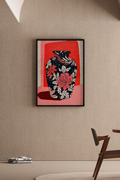 Artiera Κοραλί βάζο με σχέδιο λουλουδιών, δώρο για τη γιορτή της μητέρας - Ζω...