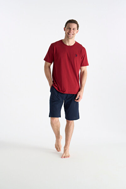 U.S. Polo Assn. Ανδρικό σετ σορτς μπορντό 26Y