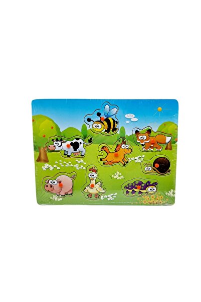 decotoys Puzzle lemn buton insecte