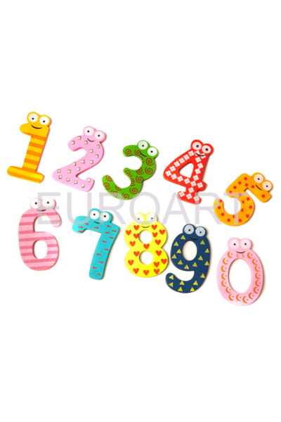 decotoys Cifre lemn 10/set