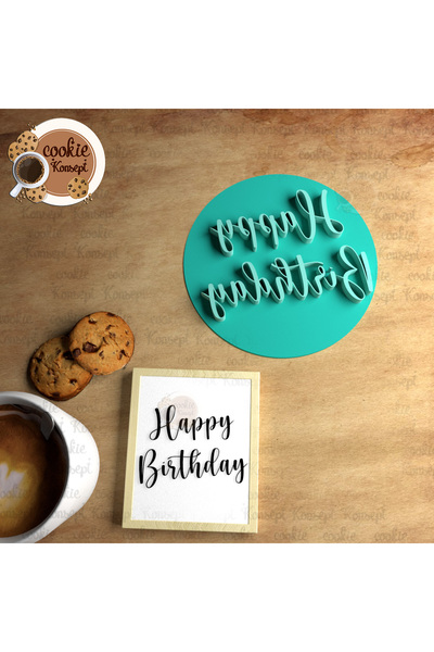CookieKonsept عيد ميلاد سعيد # 9 |   ختم/شارة متوافقة مع الكوكيز والعجين والطين